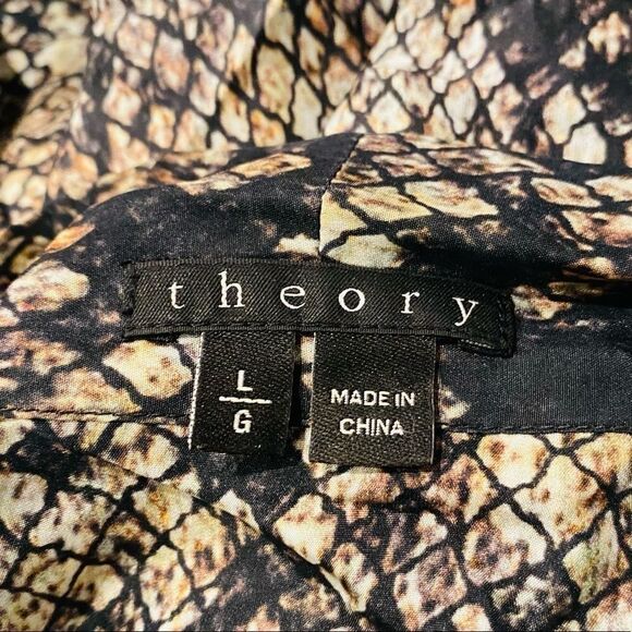 Theory Arilia Snake Lace Sleeveless Top Size Large - Picture 7 of 7